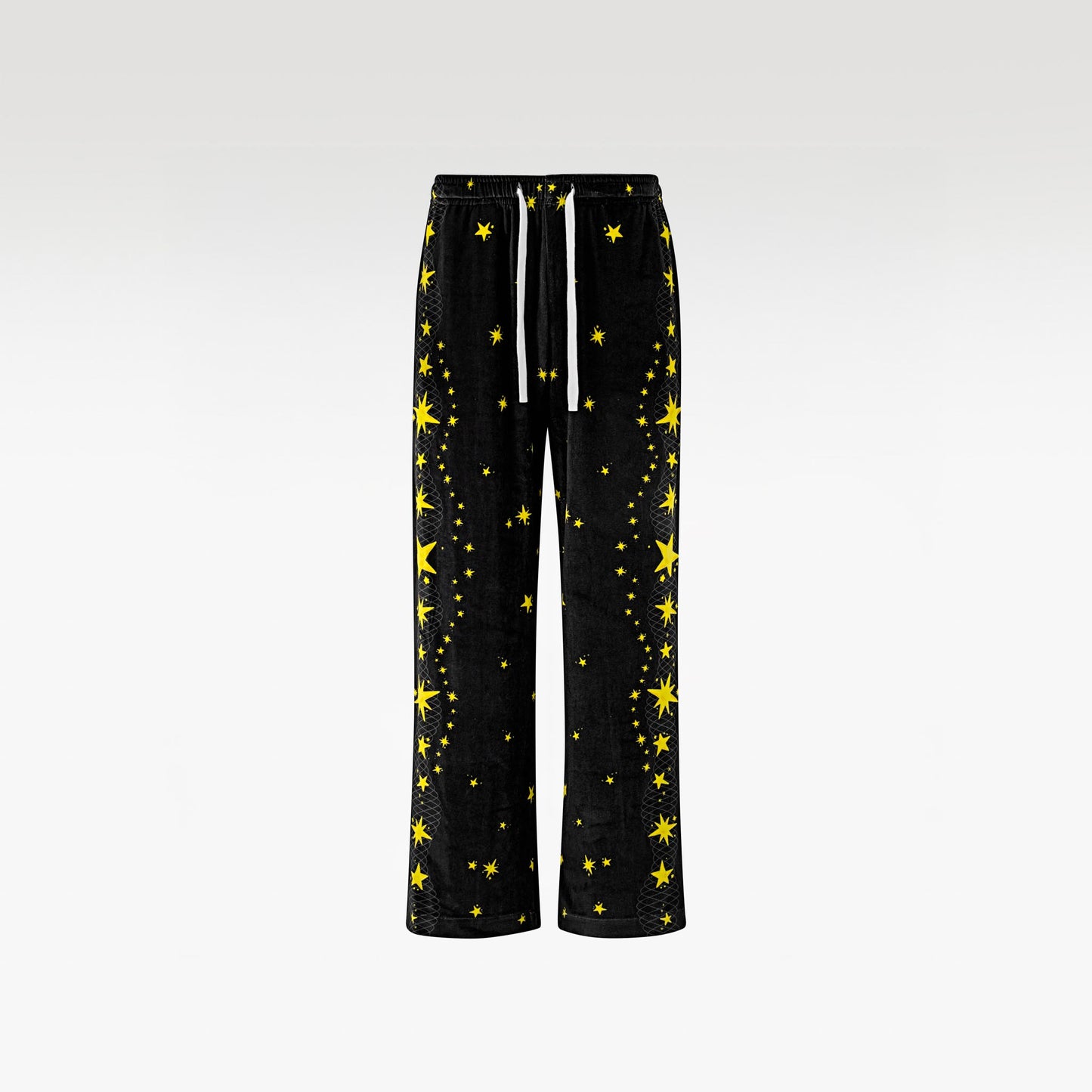 The Celestial Inheritance Velvet Pants | Premium Velvet  Starry Night Sky Print