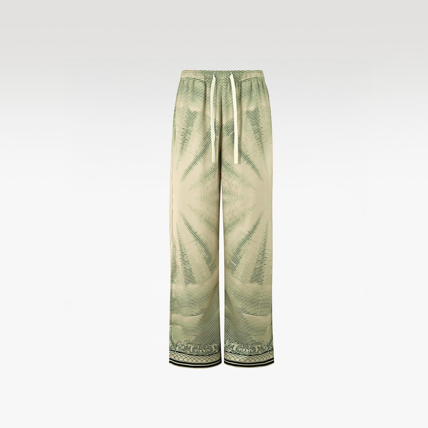 The Olive Decree Silk Pants | Premium Silk Relaxed Discreet