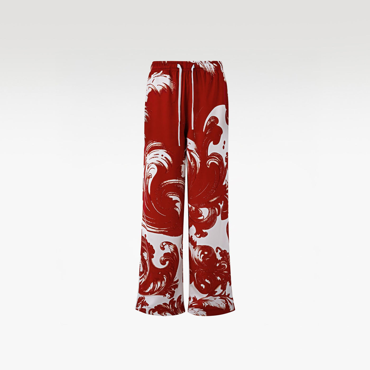 The Red Oath Silk Pants | Premium Silk Relaxed Baroqu