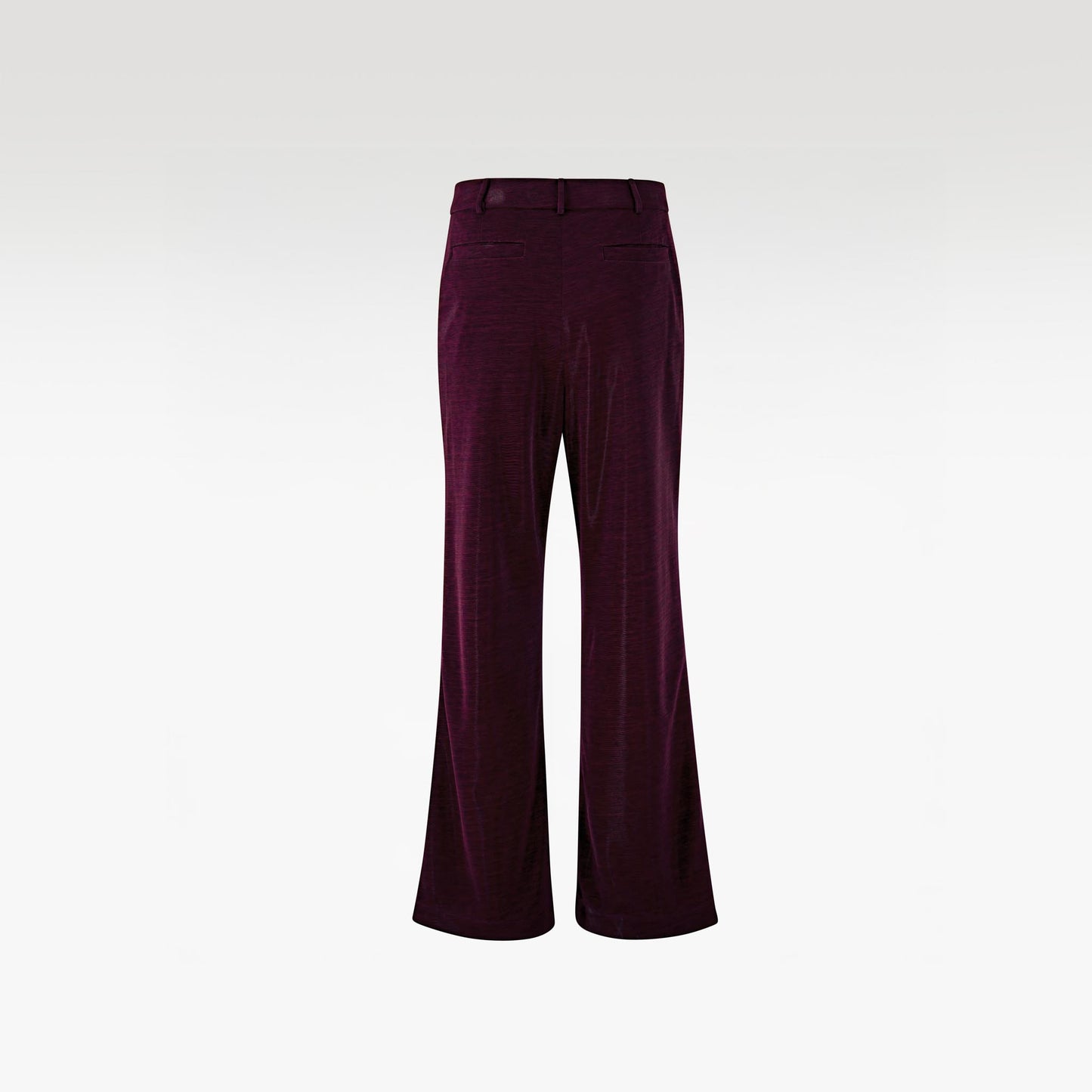 Crimson Velvet Flow Pants | Premium Deep Wine Textured Luxury Flare Trousers