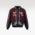 The Satin Dynasty Bomber Silk Jacket | Premium Silk Satin Baroque Print