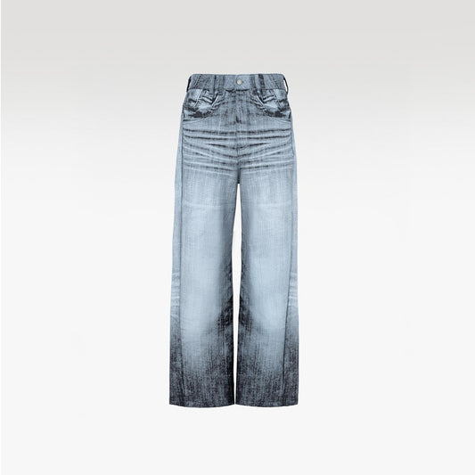 Monochrome Tycoon Kaki Pants | Extreme Flared Zipper Streetwear