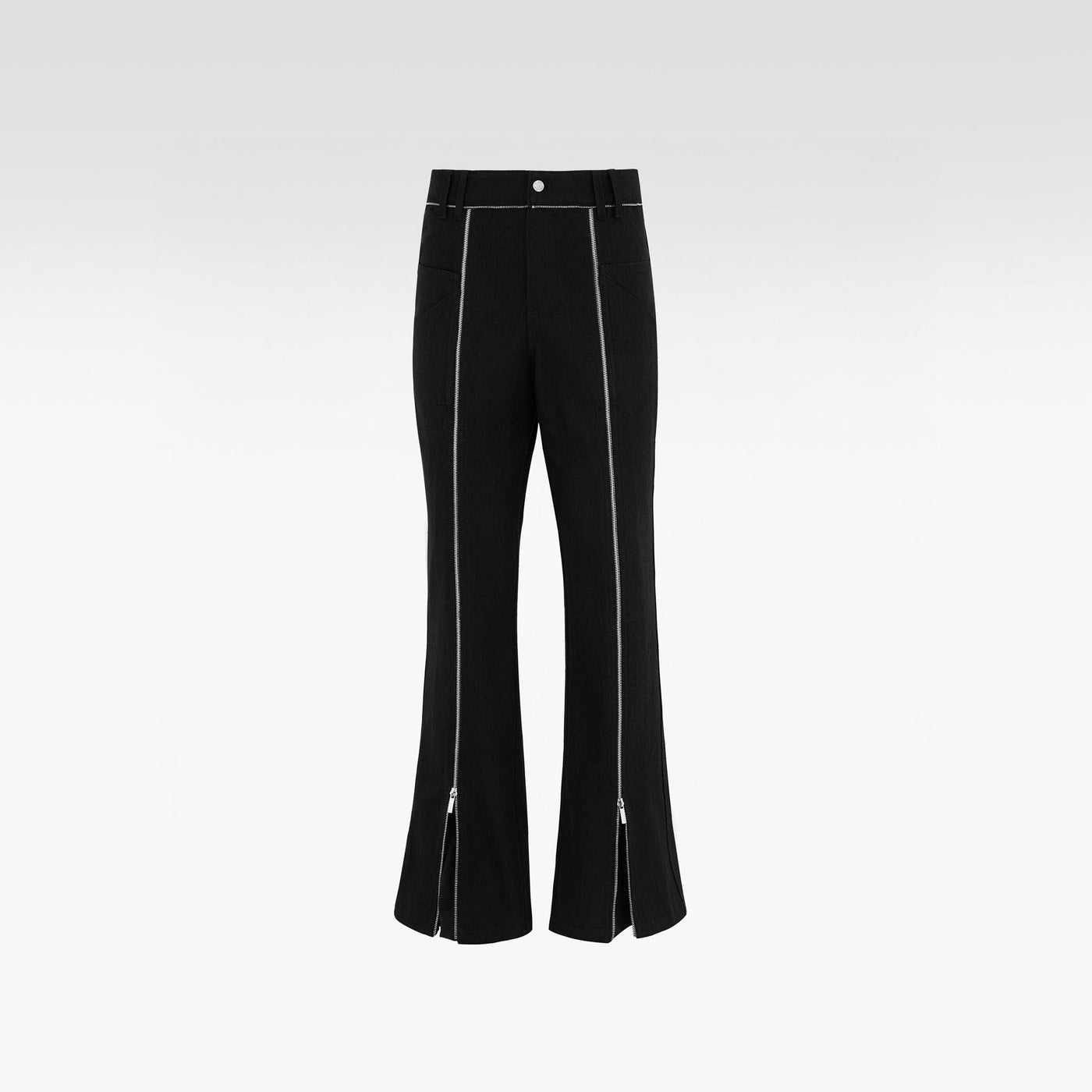 Project Mayhem Chinos Kaki Pants | Extreme Flared Zipper Streetwear