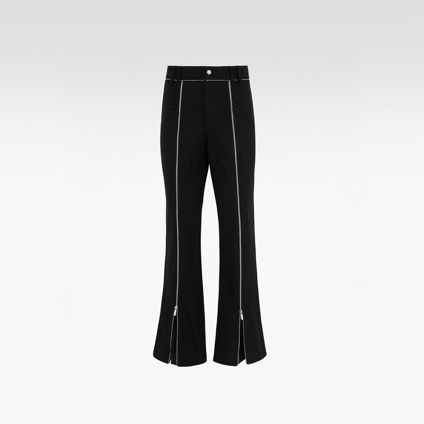 Project Mayhem Chinos Kaki Pants | Extreme Flared Zipper Streetwear