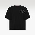 Violet Boxy T-Shirt | Boxy Fit Graphic Tee - Vintage Black Floral Gothic Streetwear Top
