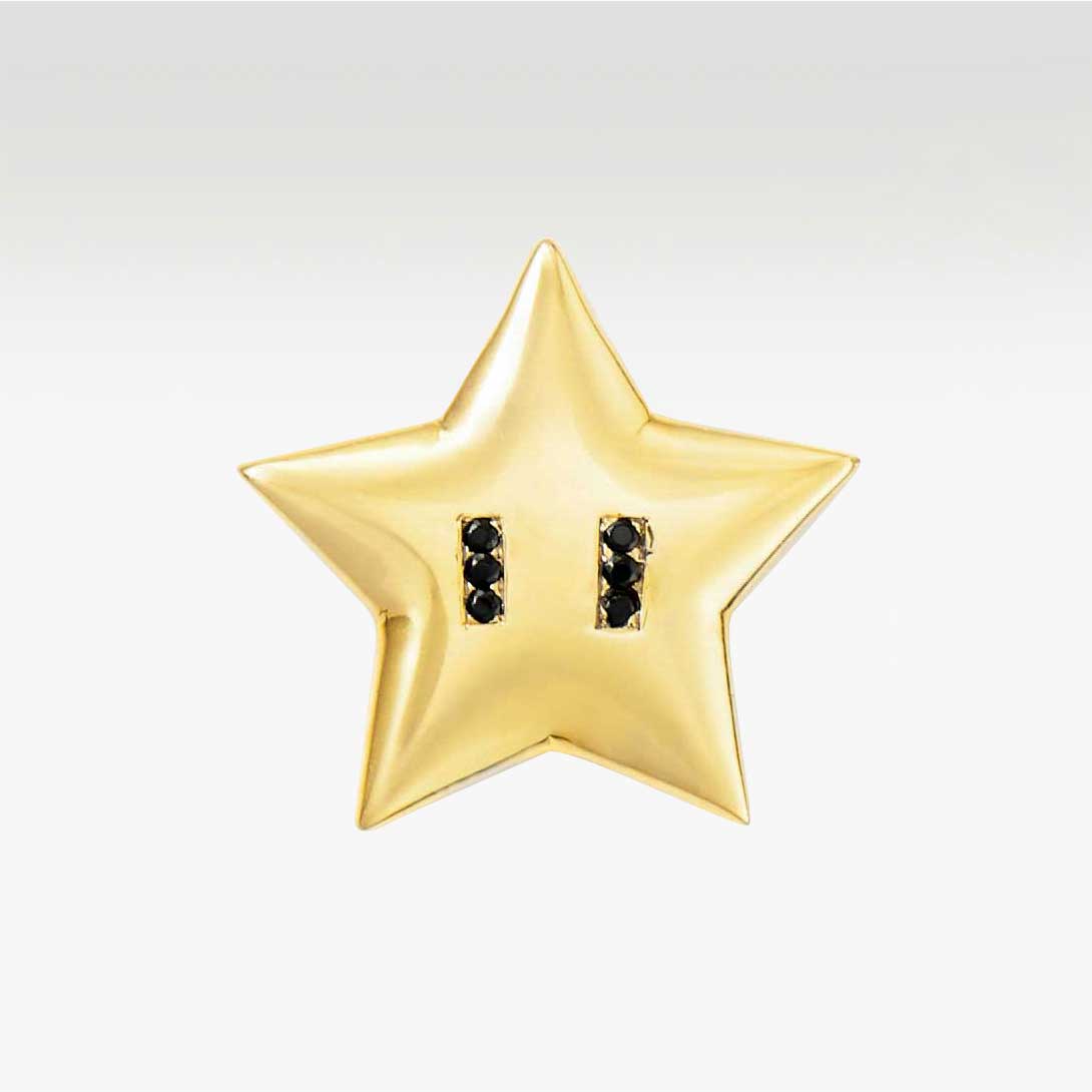 Solid Gold Lucky Star Pendant