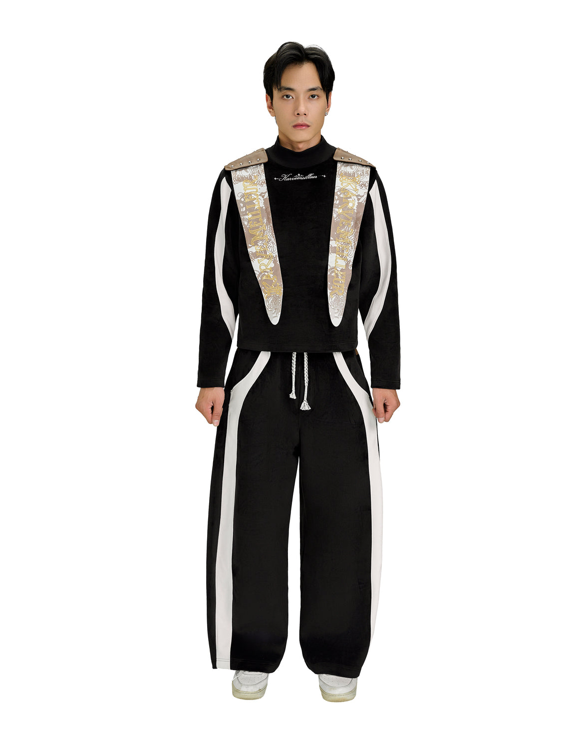 Urban Edge Sweatpants | Panel Wide-Leg Track Pants