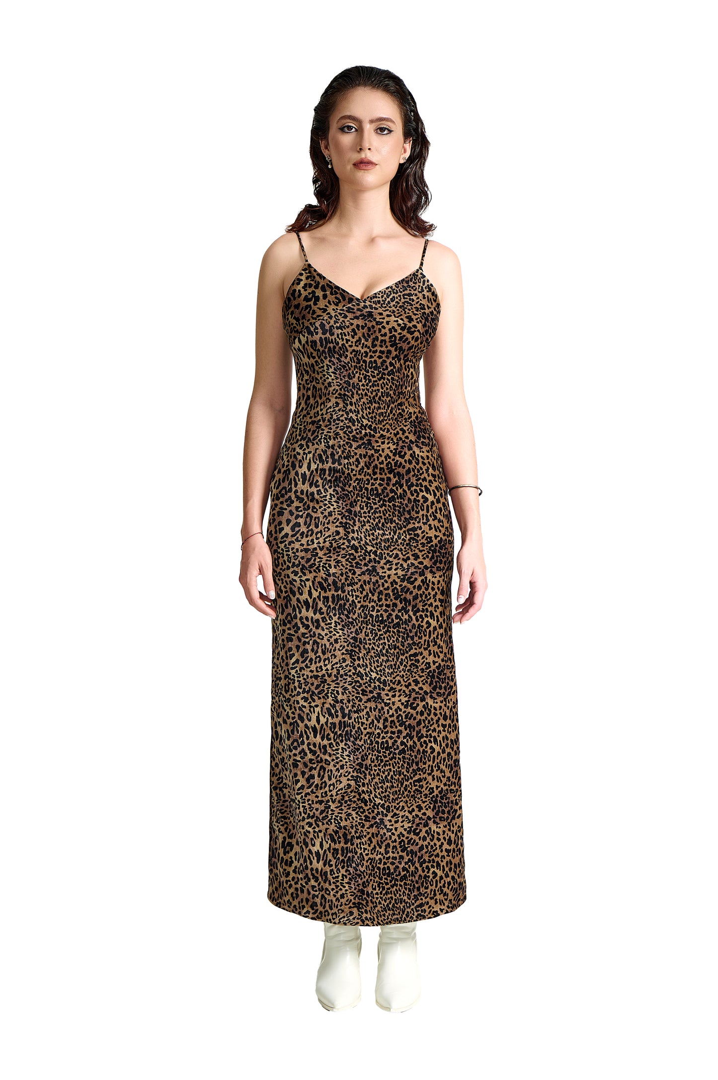 Velvet Vixen Dress | Premium Leopard Print Luxury Velvet Maxi