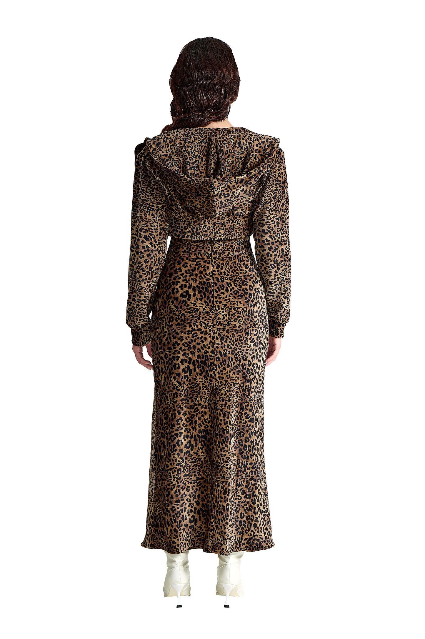 Velvet Vixen Dress | Premium Leopard Print Luxury Velvet Maxi