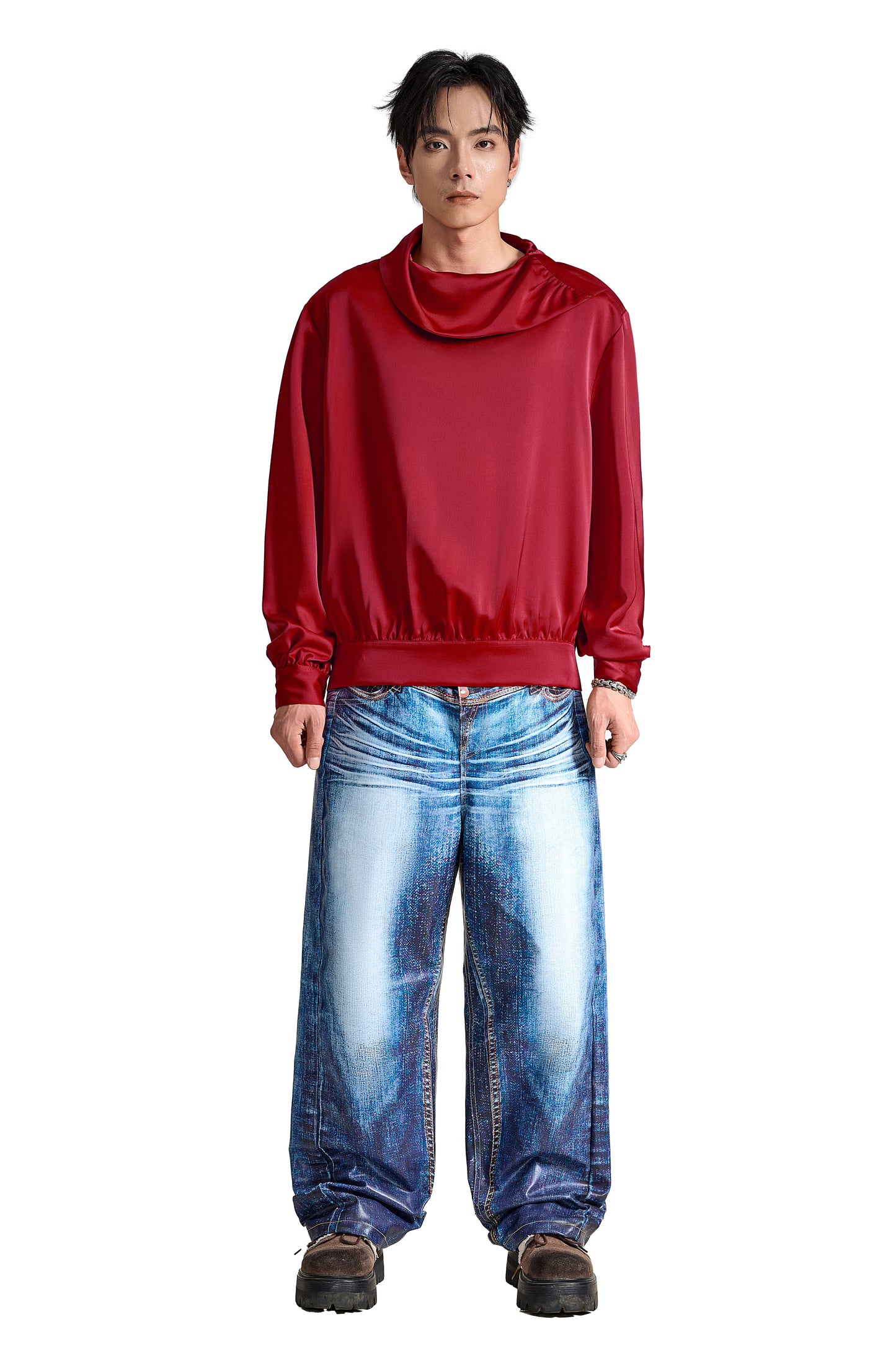 The Shrouded Sovereign Silk Shirt | Premium Silk Oversized Statement