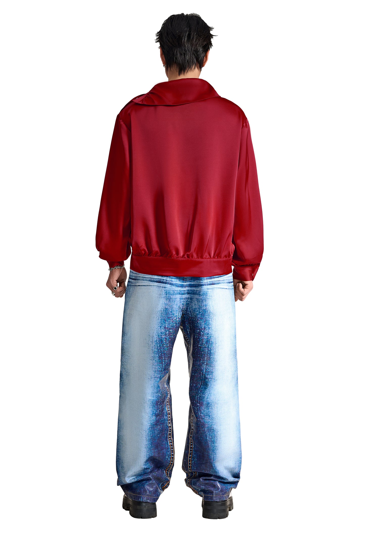 The Shrouded Sovereign Silk Shirt | Premium Silk Oversized Statement