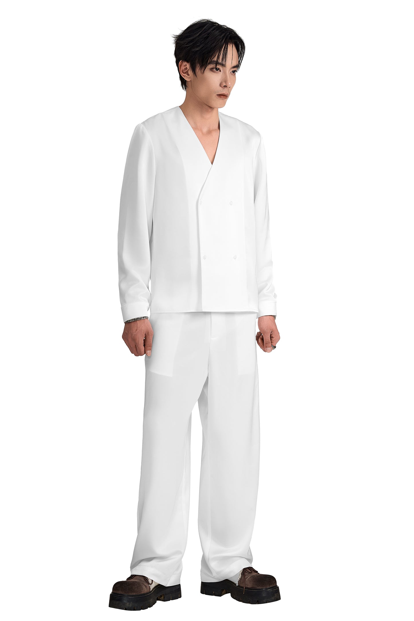 The Void Symphony Silk Shirt | Premium Silk Relaxed Minimalist