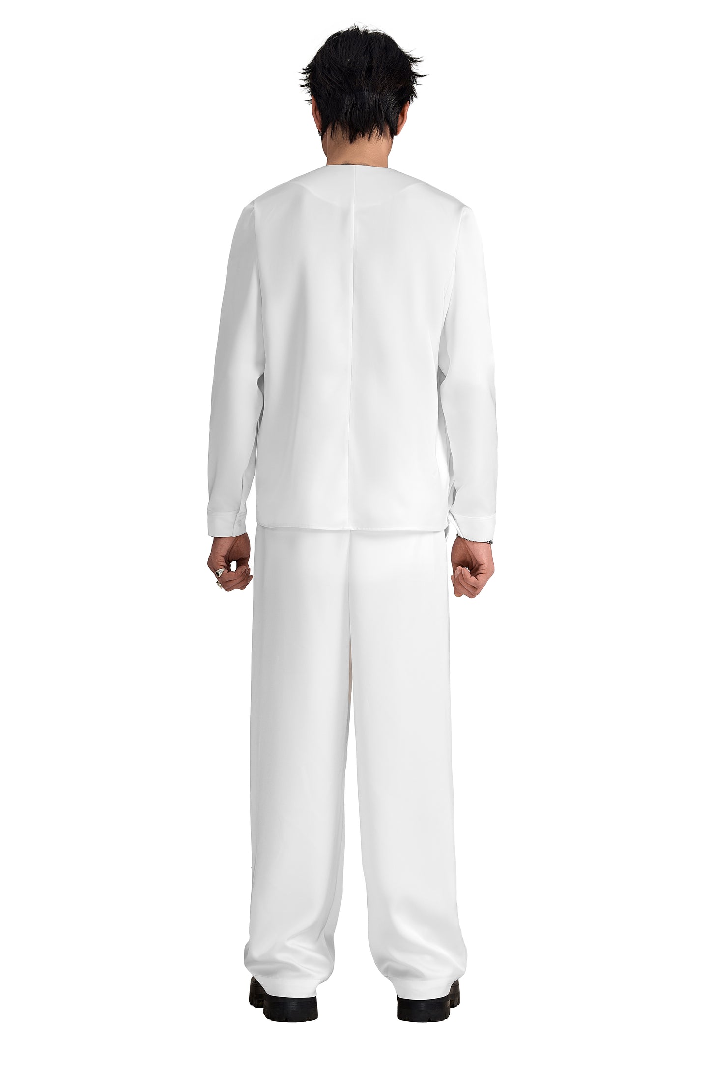 The Void Symphony Silk Shirt | Premium Silk Relaxed Minimalist