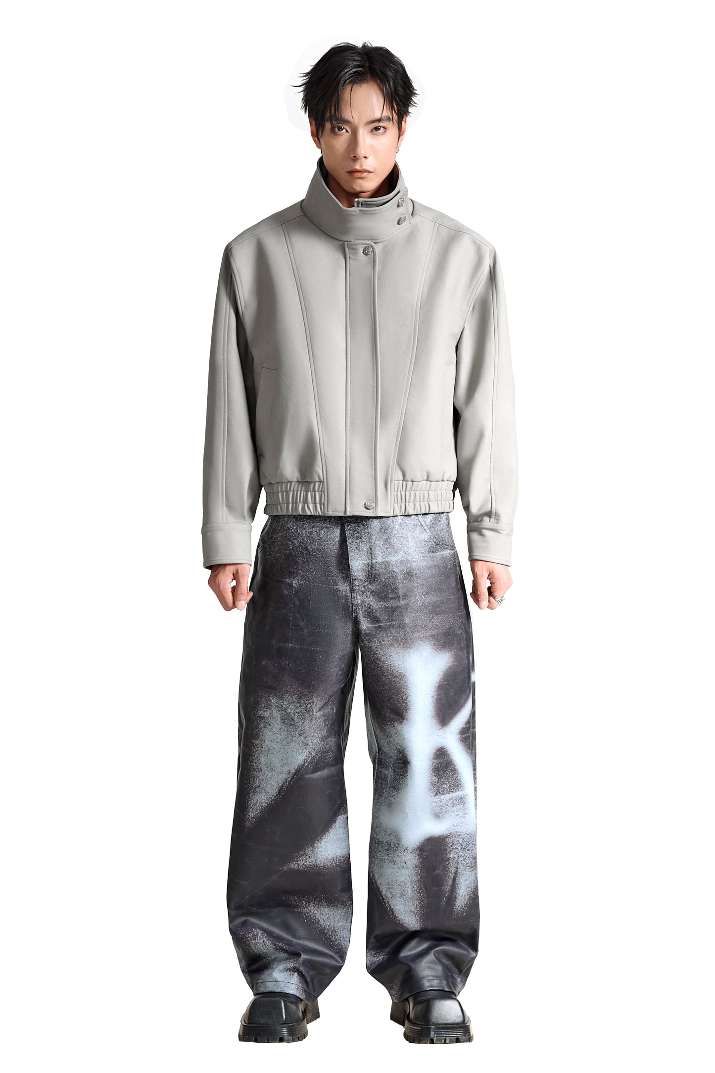 The Urban Pilot Faux Suede Jacket | Faux Suede Stand Collar Essential Wear