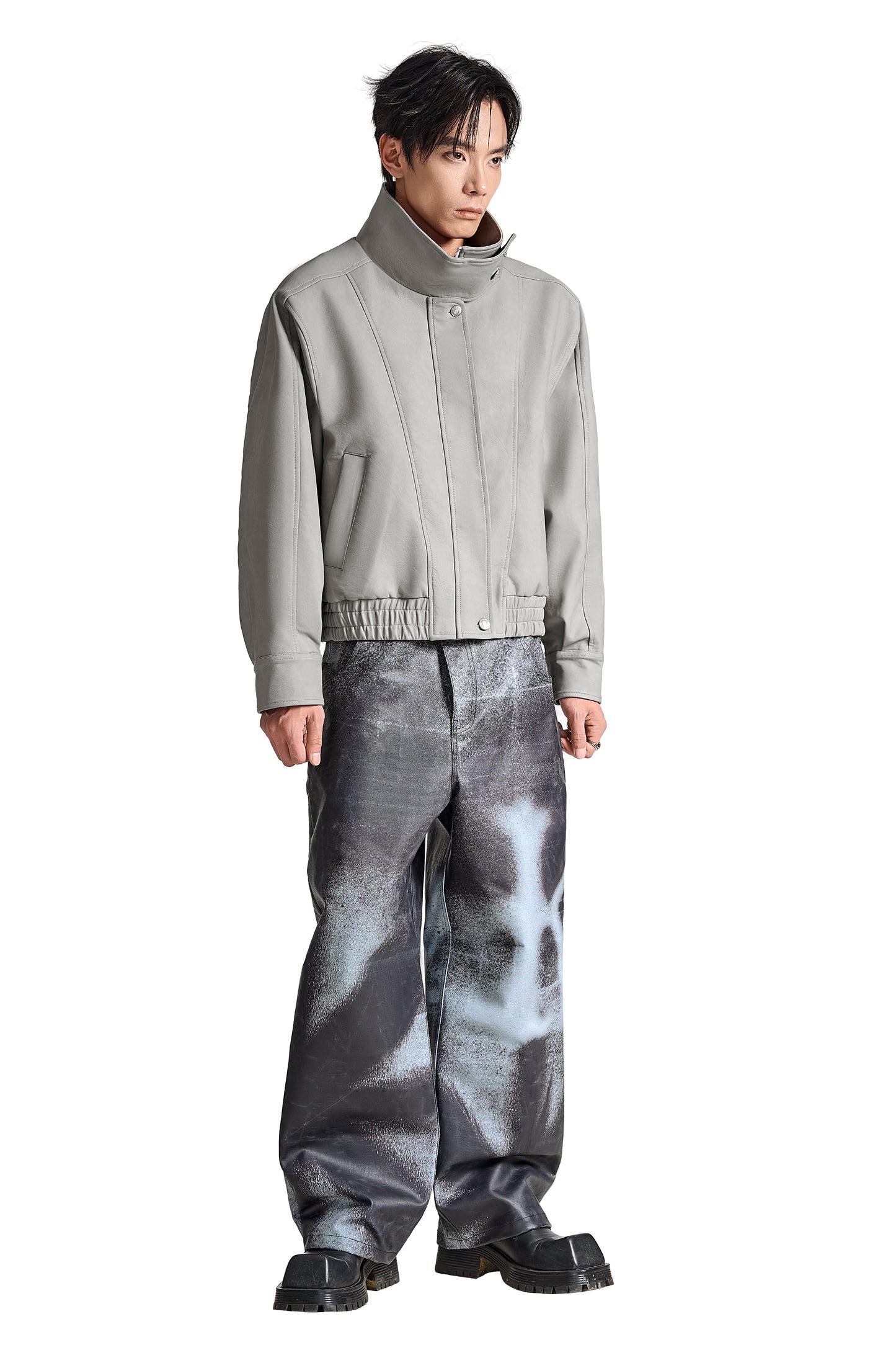 The Urban Pilot Faux Suede Jacket | Faux Suede Stand Collar Essential Wear