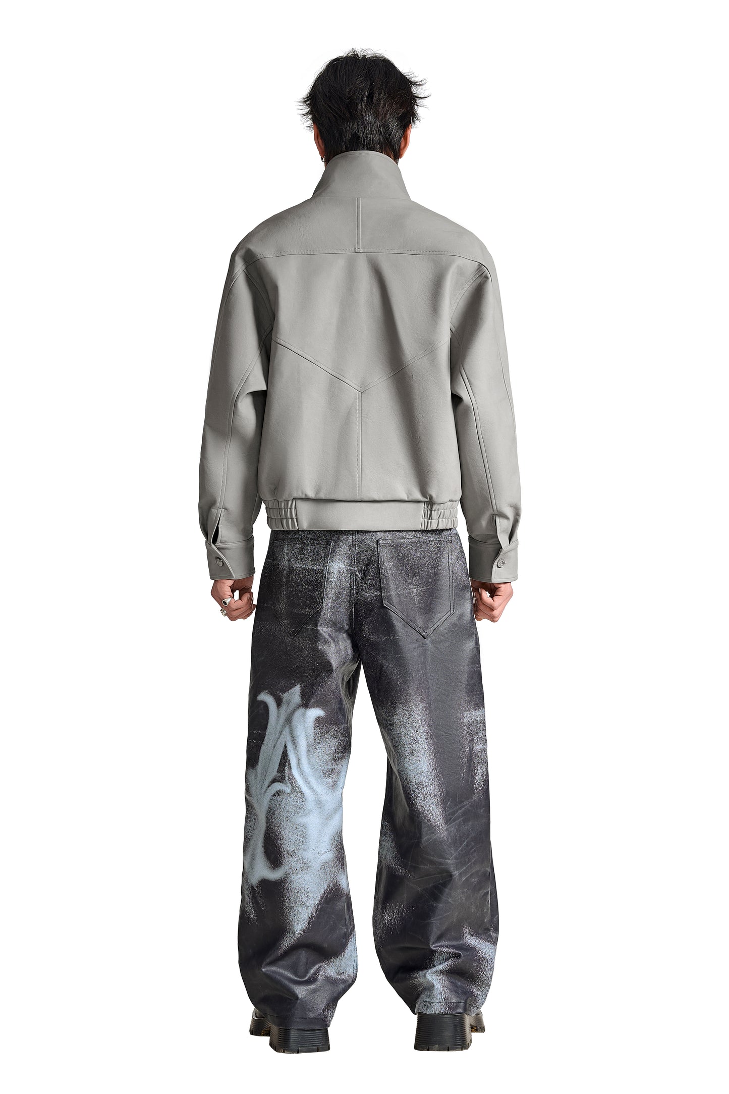 The Urban Pilot Faux Suede Jacket | Faux Suede Stand Collar Essential Wear