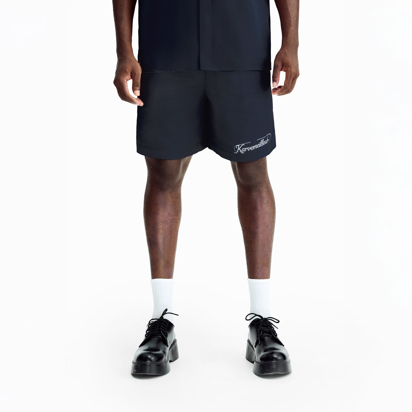 Obsidian Dust Silk Shorts