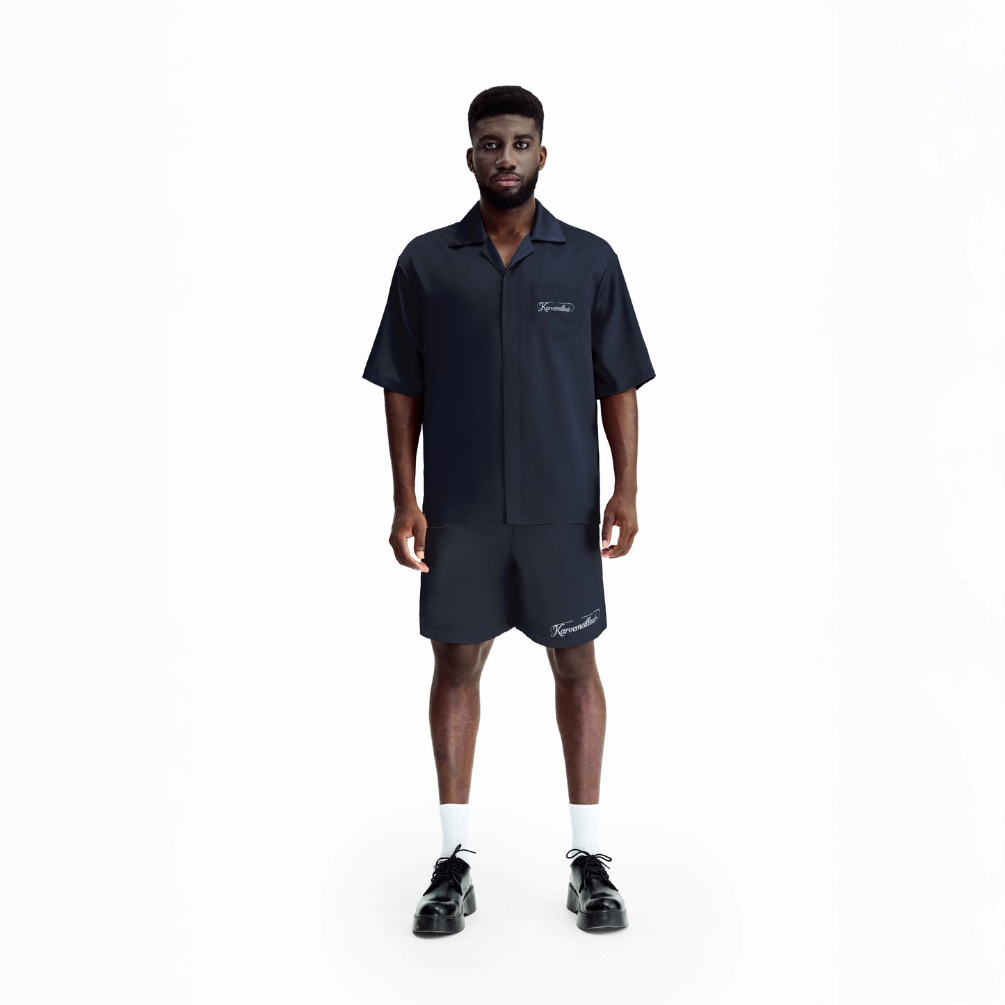 Obsidian Dust Silk Shorts