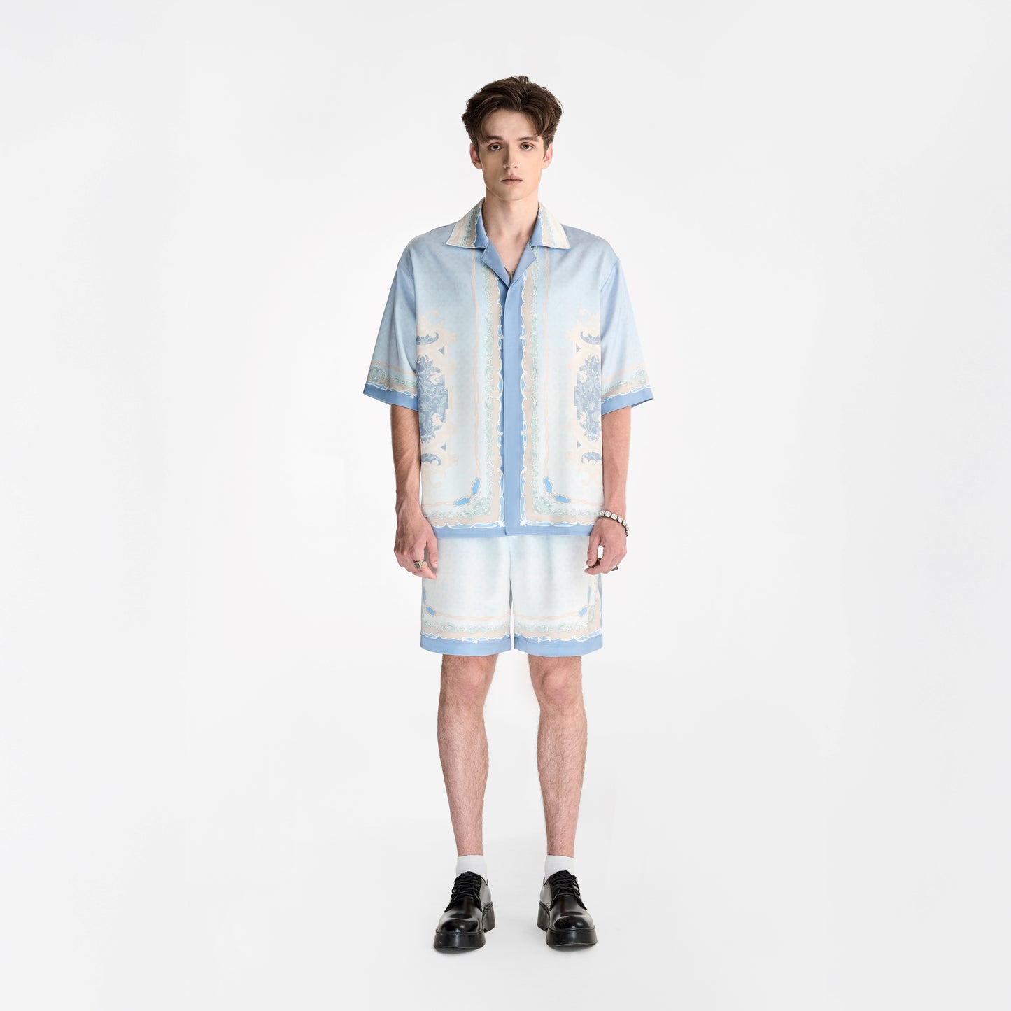Quần short lụa Rocaille Marine