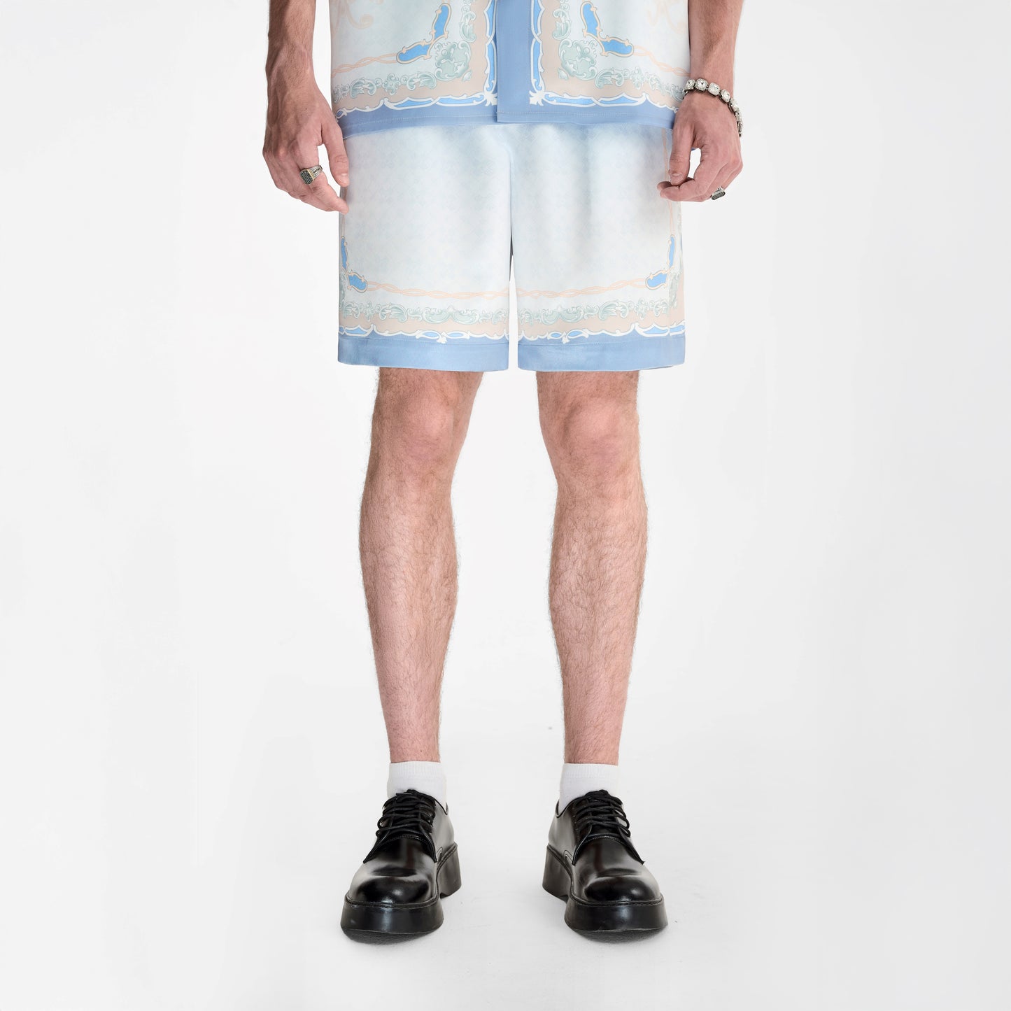 Quần short lụa Rocaille Marine