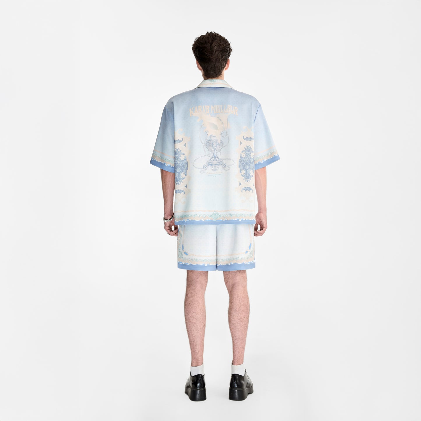 Quần short lụa Rocaille Marine
