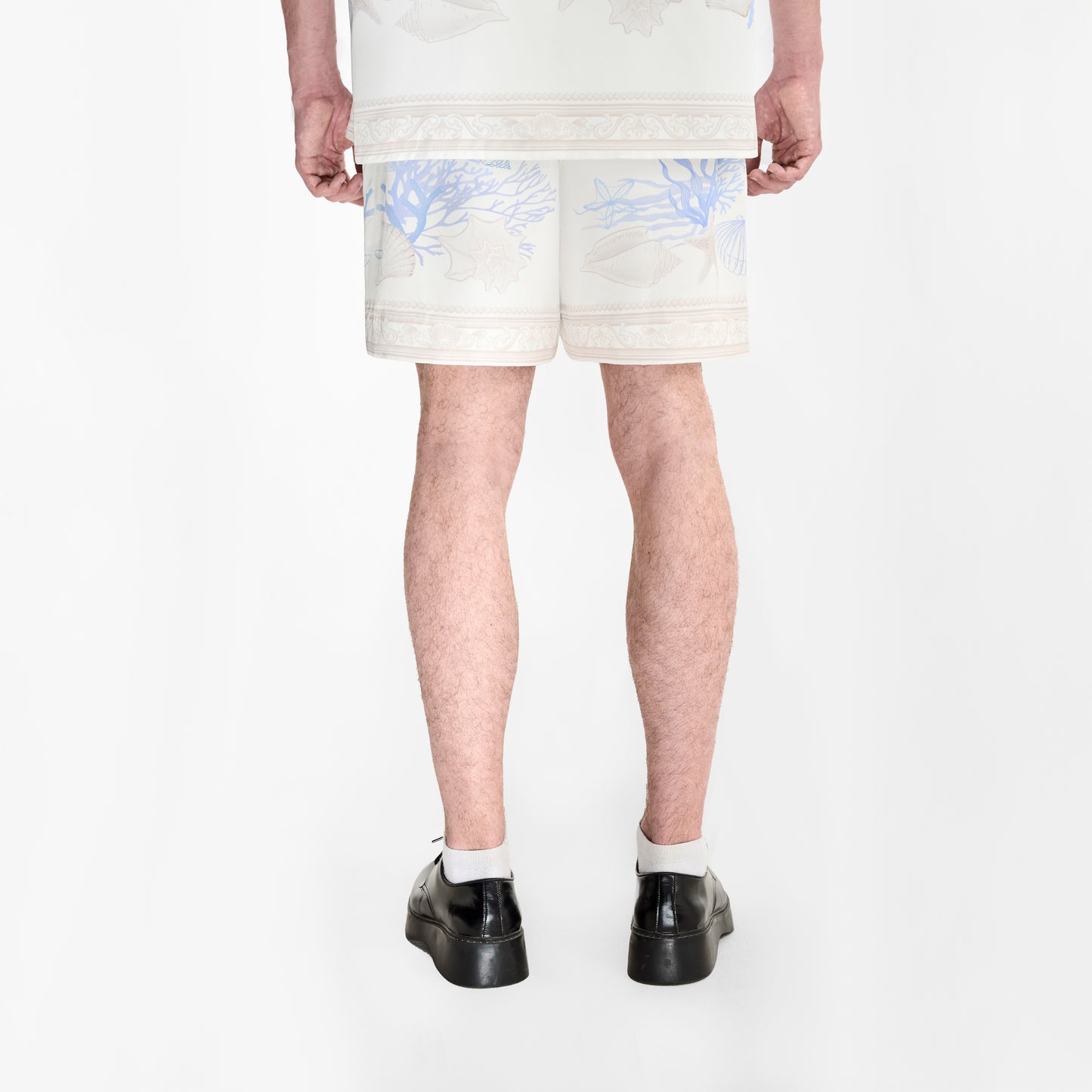 Rococo Coraline White Silk Shorts
