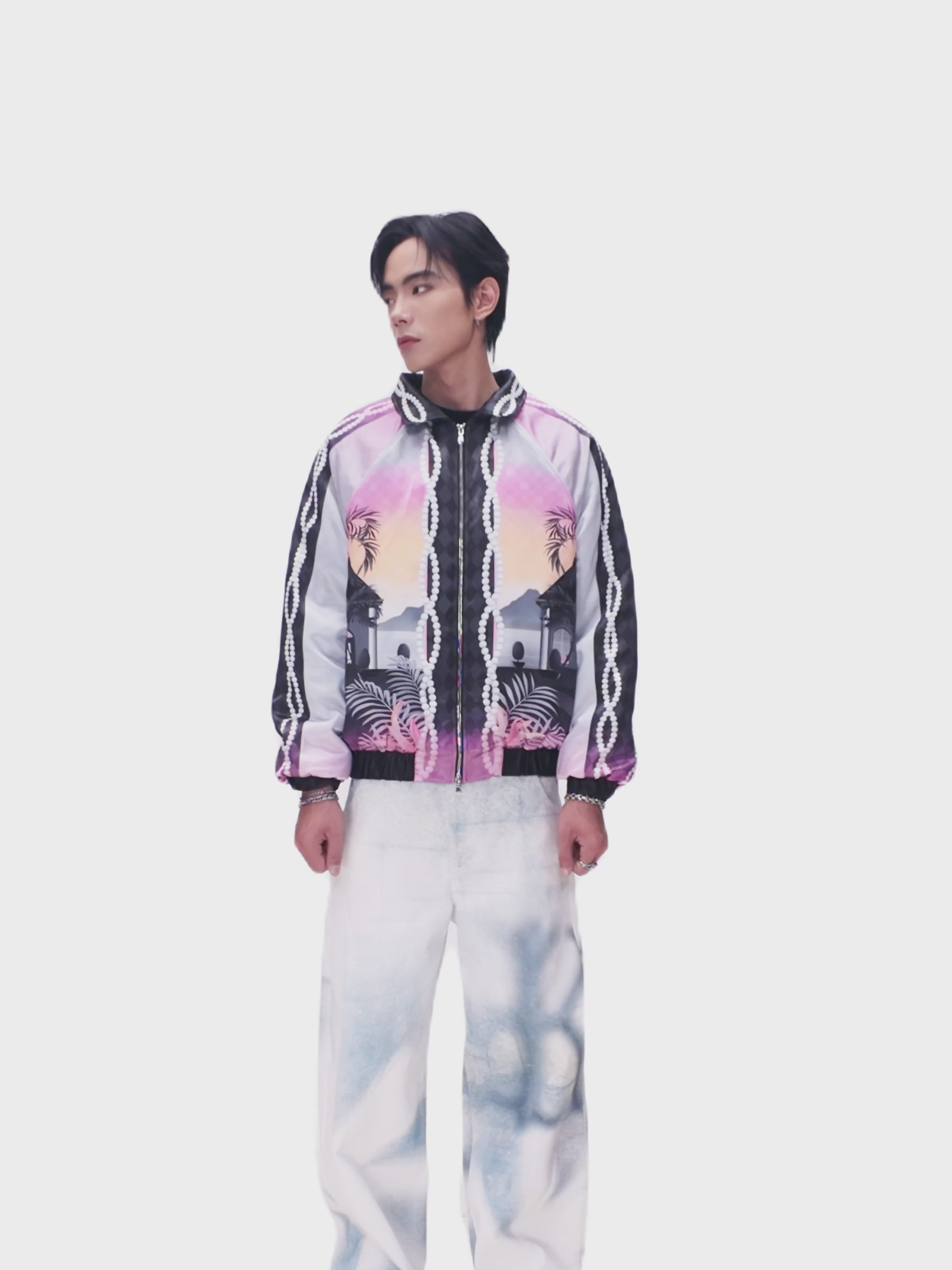 The Satin Dynasty Bomber Silk Jacket | Premium Silk Relaxed